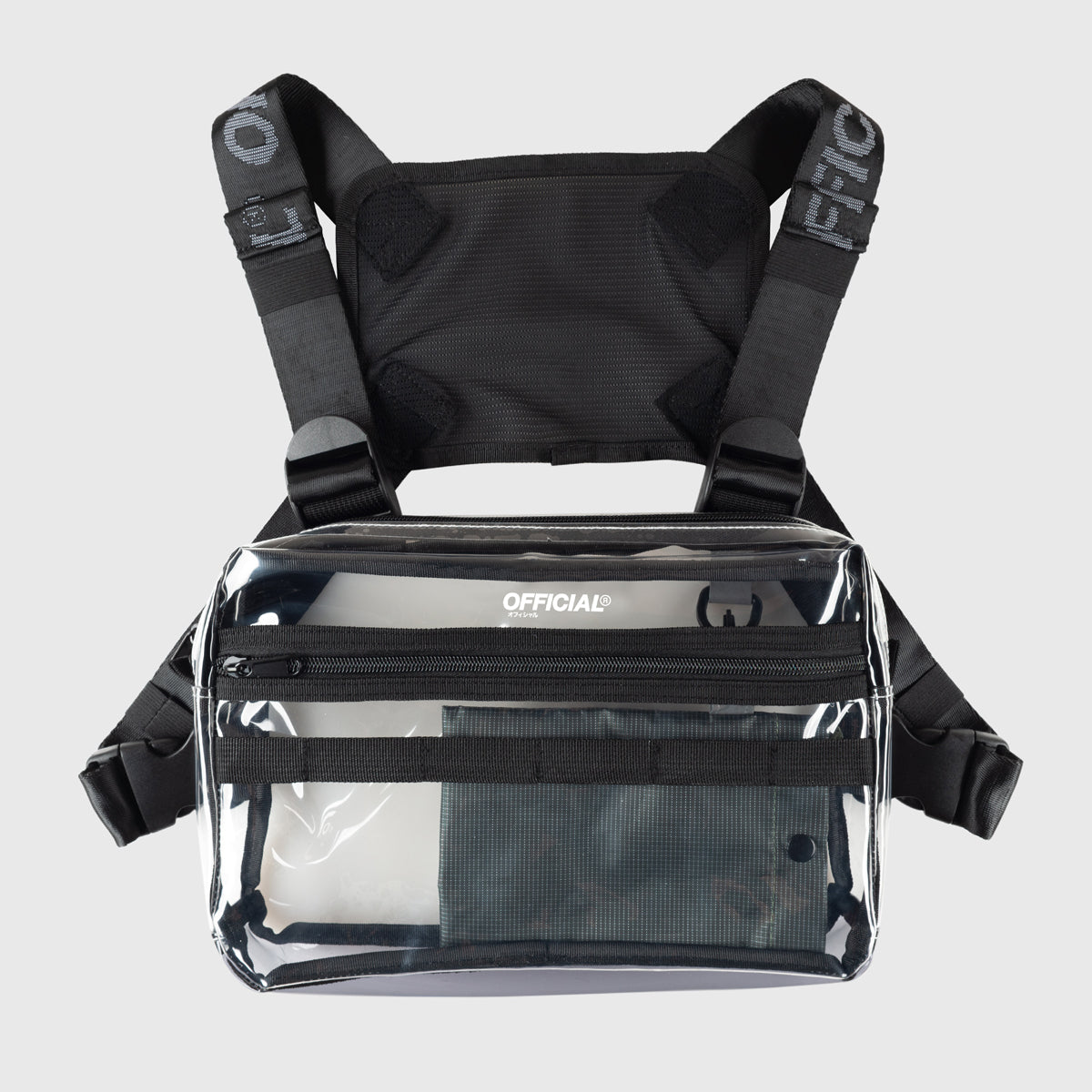 Official Translucent Black Chest Utility Bag