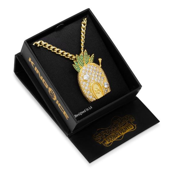 KING ICE キングアイス SPONGEBOB SQUAREPANTS NECKLACE SpongeBob SquarePants Necklace | SpongeBob Jewelry – King Ice