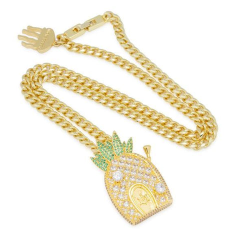 King Ice Spongebob SquareFrame Necklace