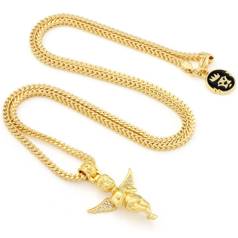 Gold Gods Jesus & Cuban Link Set