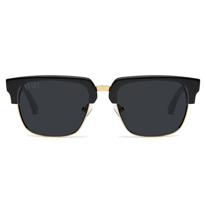 9Five Belmont Marble 24K Gold Sunglasses