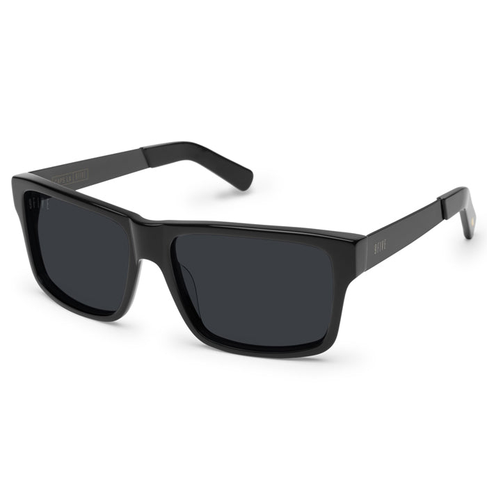 9Five Caps LX Black Sunglasses