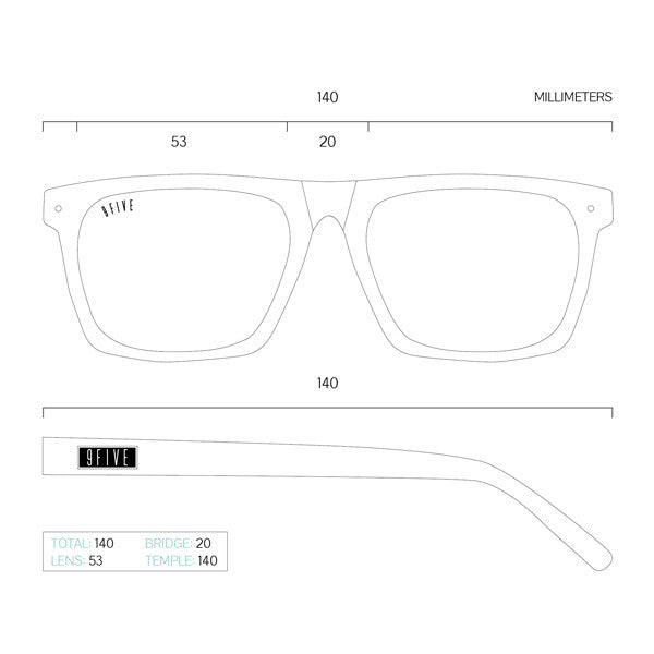 9Five Watson Black Sunglasses