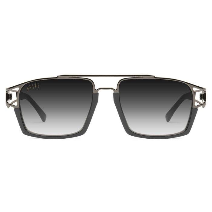 9Five Kingpin Gunmetal Gradient Sunglasses