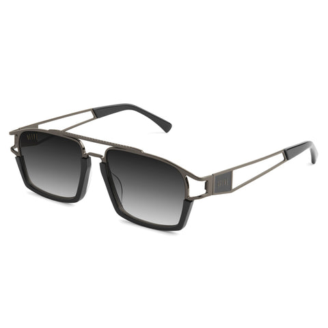 9Five Caps LX Black 24K Gold Sunglasses