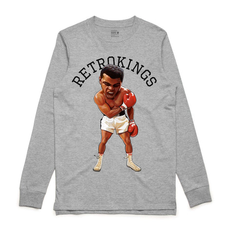 Retro Kings Ali Grey L/S Tee