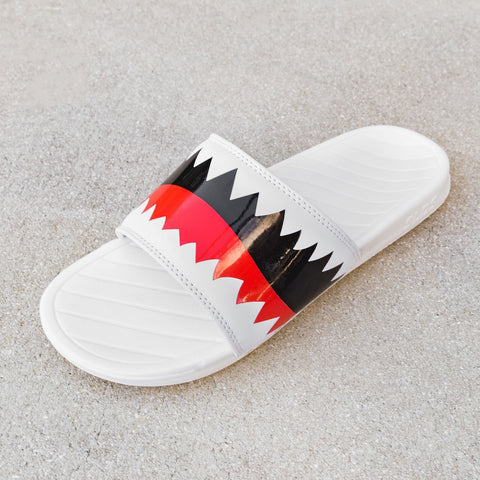 Champion White & Black Super Slides