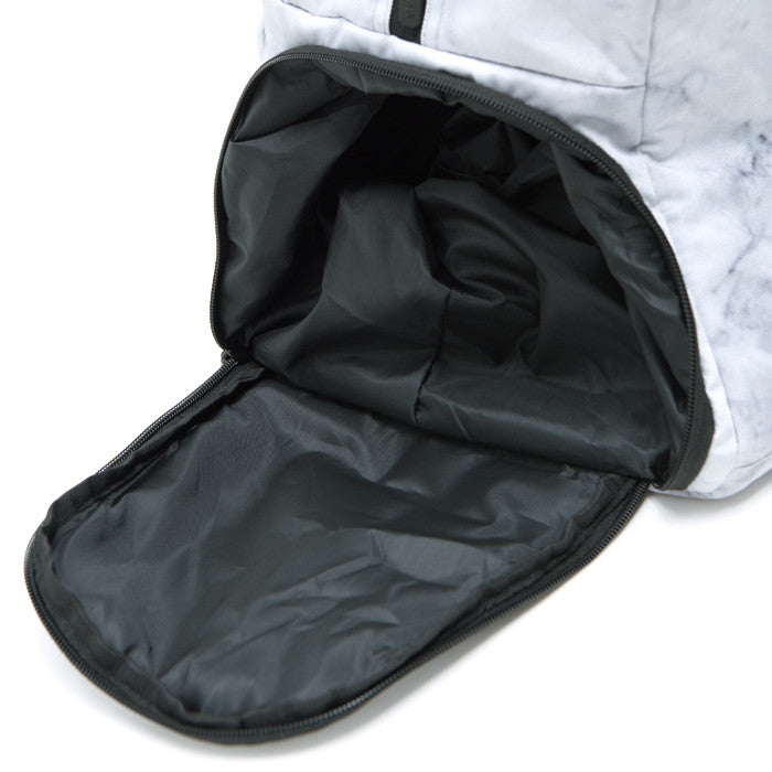 Sprayground Chenille White Marble Shark Duffel