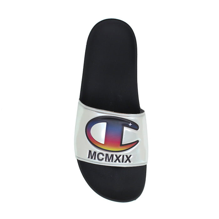 Champion IPO Metallic Silver Slides