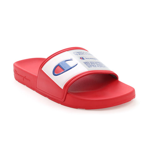 Champion White & Black Super Slides