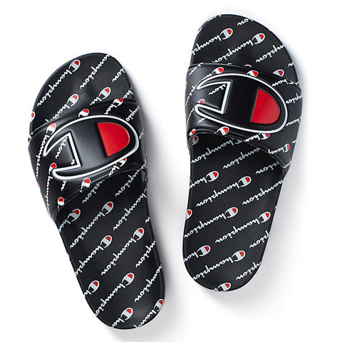 Champion IPO Black Camo Slides