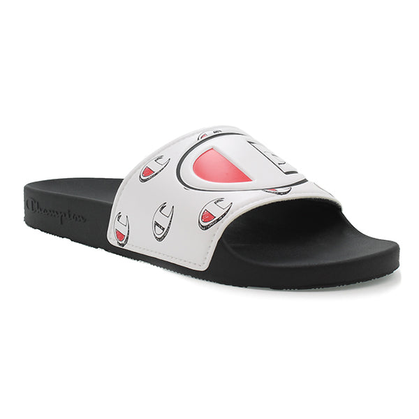 Champion IPO Repeat Black White Slides – Beyond Hype Premier