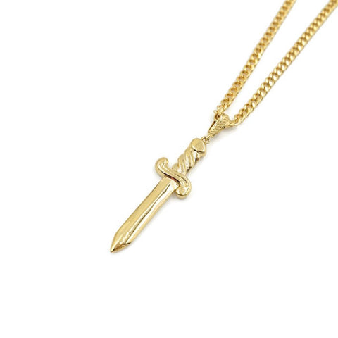 Golden Gilt Flash Bolt Necklace