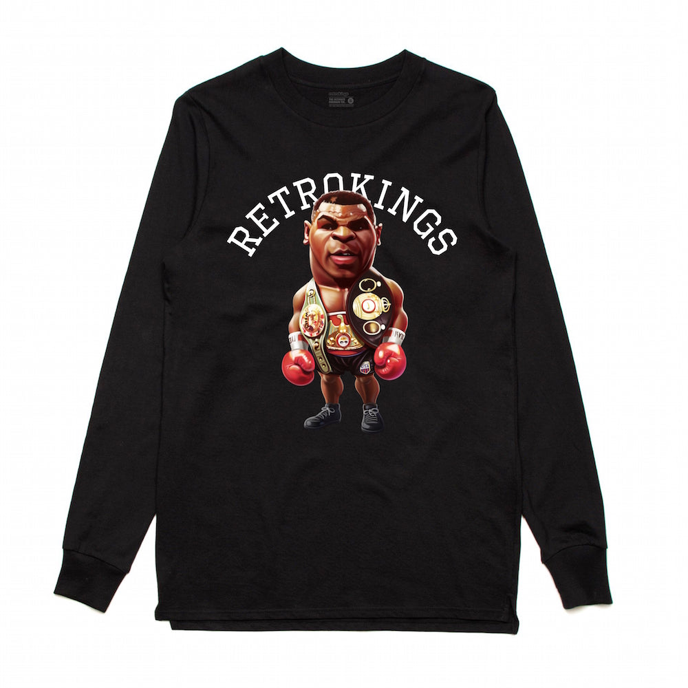 Retro Kings Iron Mike Black L/S Tee