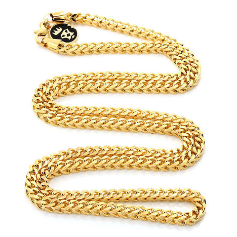 King Ice Gold Rope Necklace