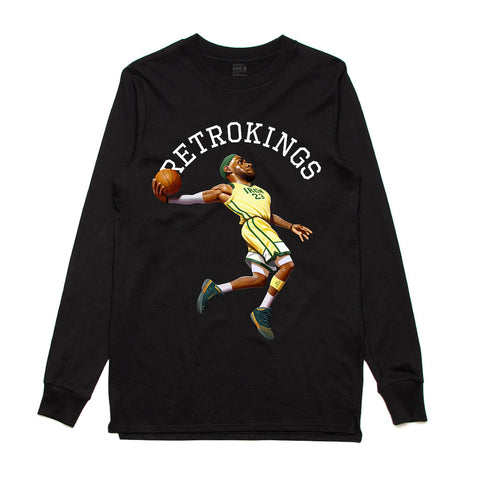 Retro Kings Marvin the Martian Black L/S Tee