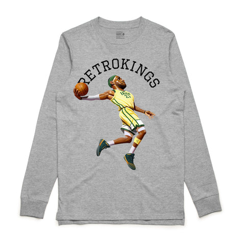 Retro Kings Marvin the Martian Black L/S Tee