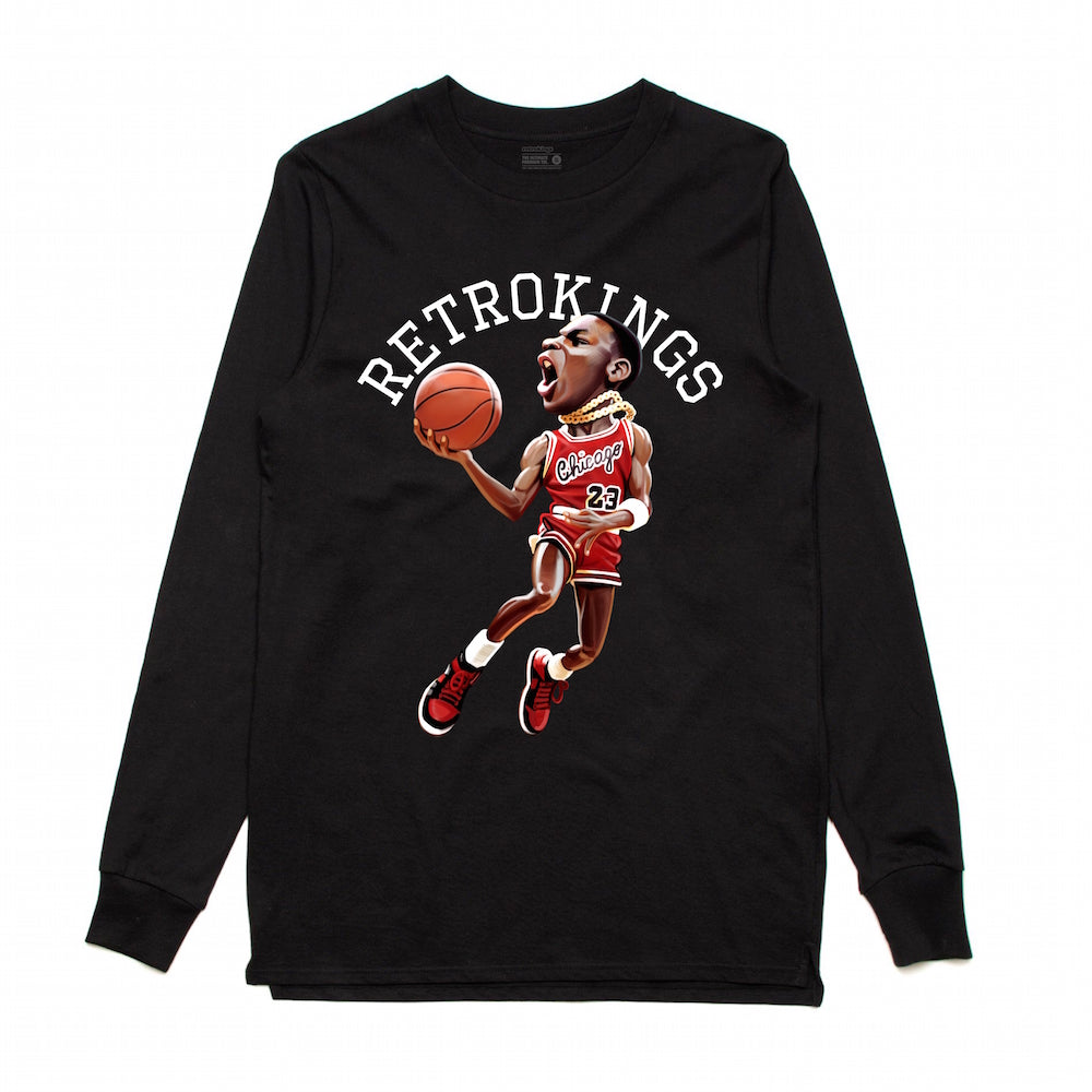 Retro Kings MJ 1985 Black L/S Tee