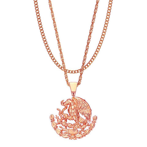 Mister Micro Jesus Rose Gold Necklace