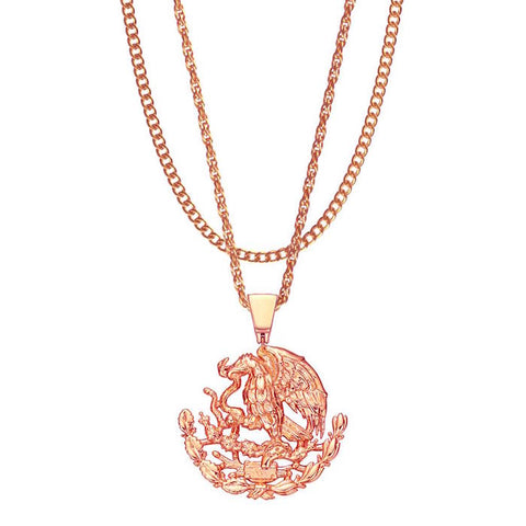 Mister MX Eagle Rose Gold Necklace