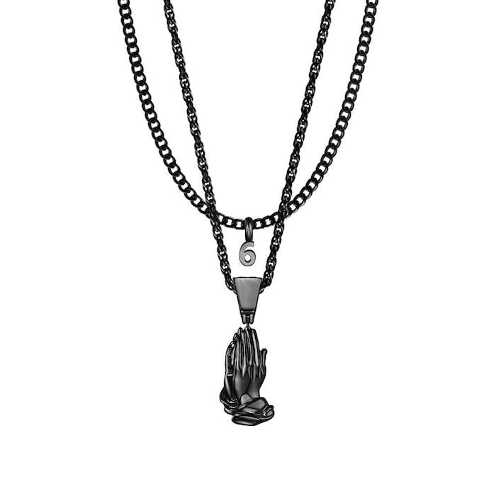 Mister Pray Black Necklace