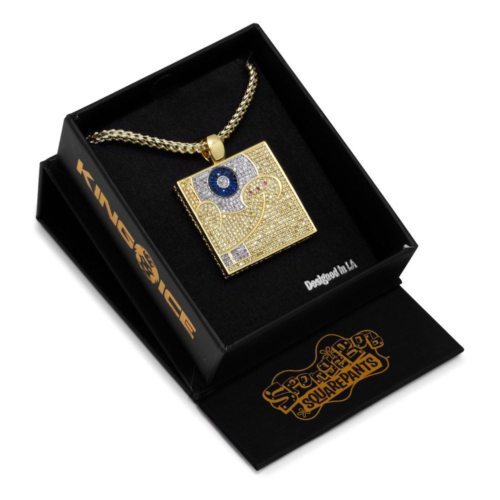 King Ice Spongebob SquareFrame Necklace