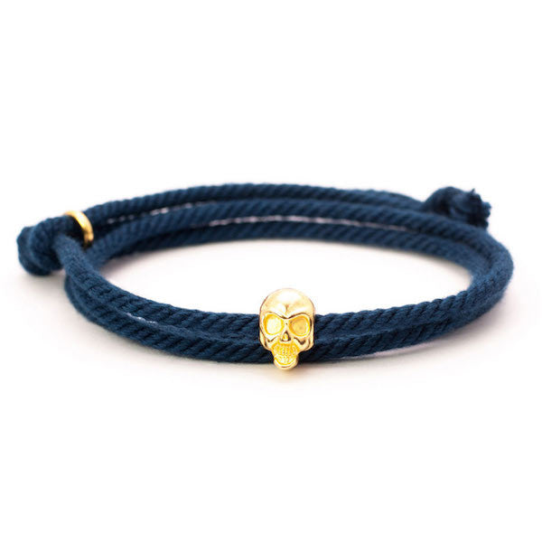 Nautical Navy Skull Bracelet