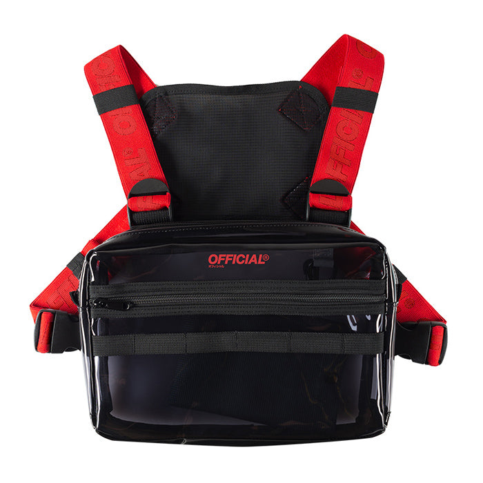 Official Transparent Black Chest Utility Bag