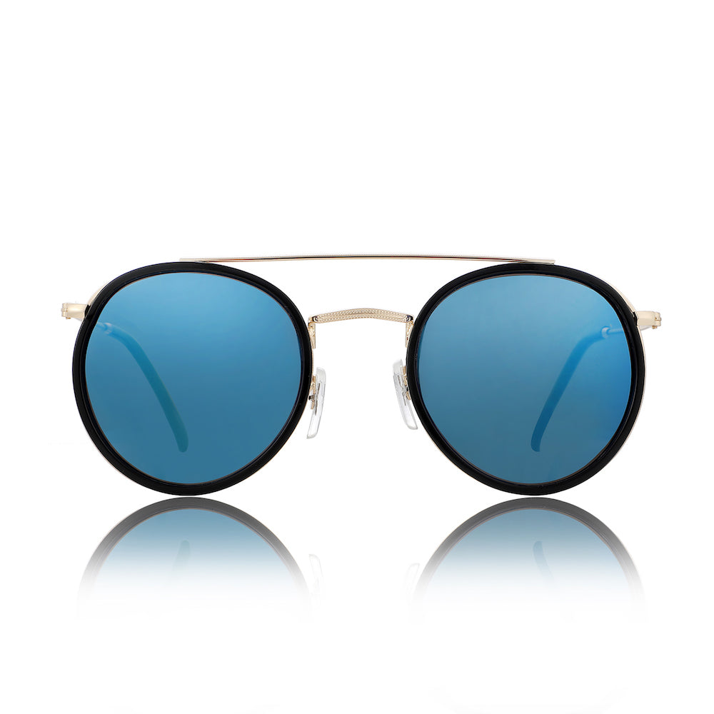 Glassy Parker Black & Blue Sunglasses