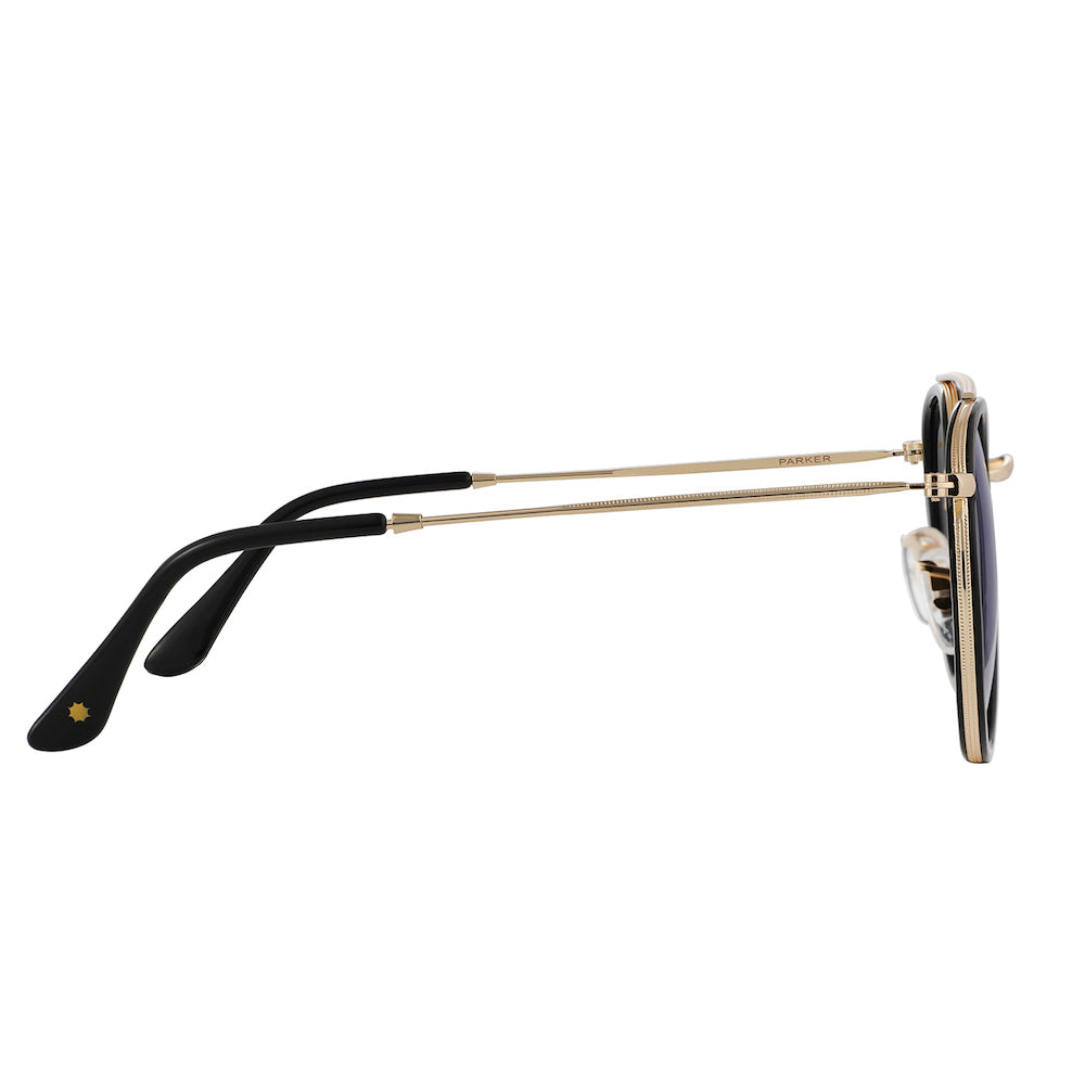Glassy Parker Black & Blue Sunglasses