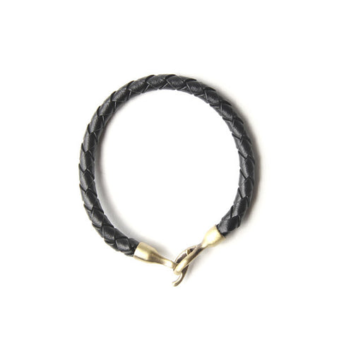 Profound Braided Passage Natural Leather Bracelet