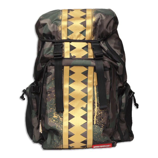 Sprayground Gold Camo Shark Top Gear Bag – Beyond Hype Premier Streetwear