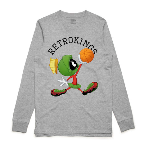 Retro Kings Marvin the Martian Black L/S Tee