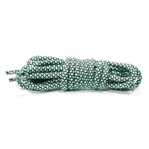 Fully Laced Tiffany Aqua/Black Laces
