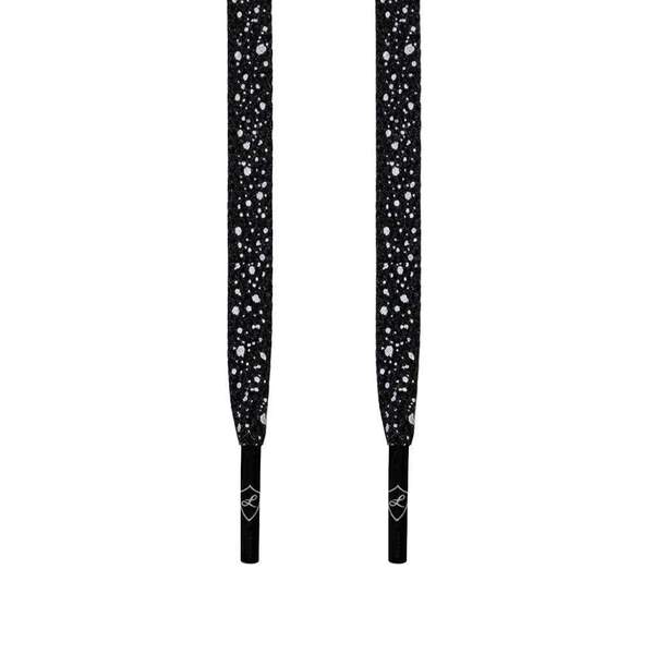 Laced Up Black Cement Shoelaces