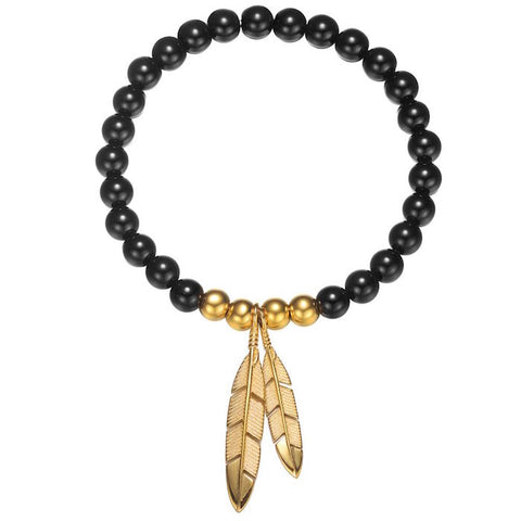 Mister Feather Gold Necklace