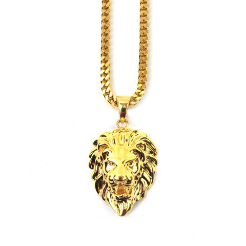 Gold Gods Lion Necklace