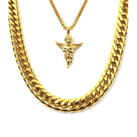 Gold Gods Aura Onyx Necklace