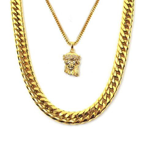 Gold Gods Aura Onyx Necklace