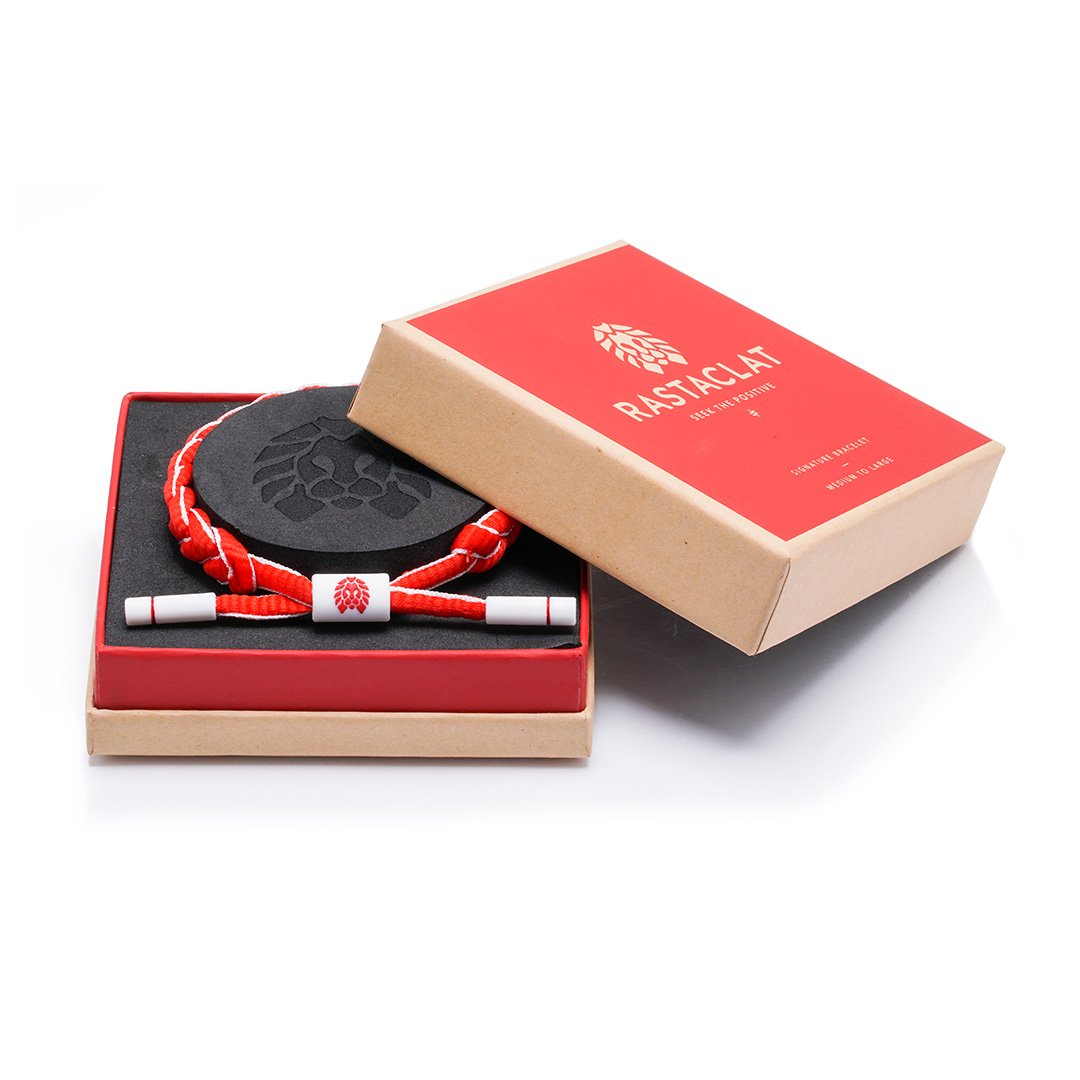 Rastaclat Red Hue Boxed Bracelet