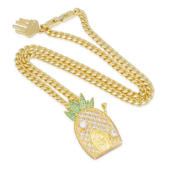 King Ice Spongebob Pineapple House Necklace