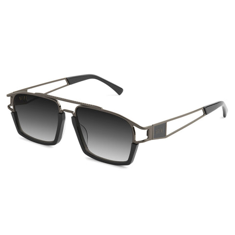 9Five Kingpin Gunmetal Gradient Sunglasses