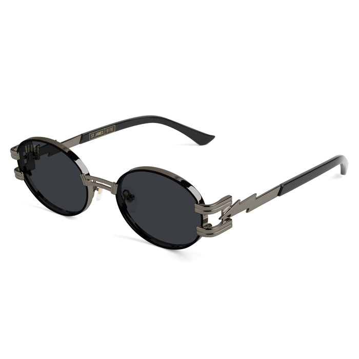 9Five St. James Bolt Gunmetal Sunglasses