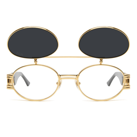 9Five St. James Flip Up 24K Gold Sunglasses – Beyond Hype