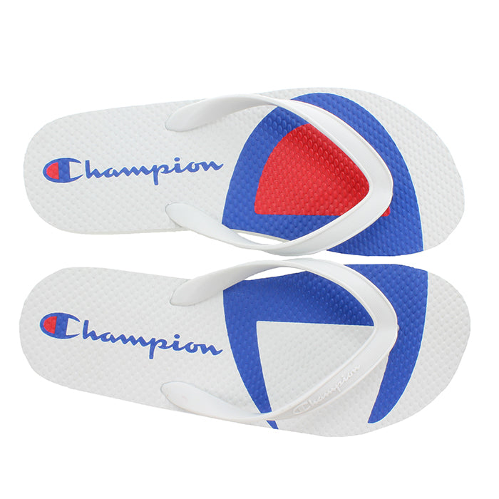 Champion "C" Split White Flip Flops