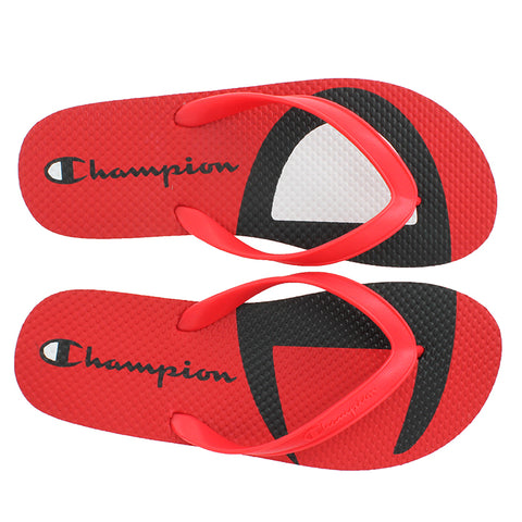 Champion White & Black Super Slides