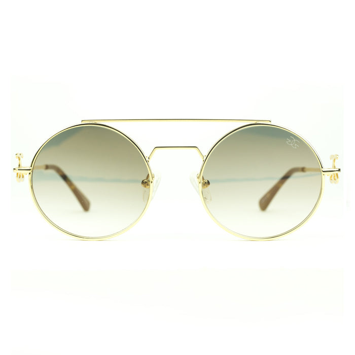 Gold Gods Visionaries Brown Gradient Sunglasses