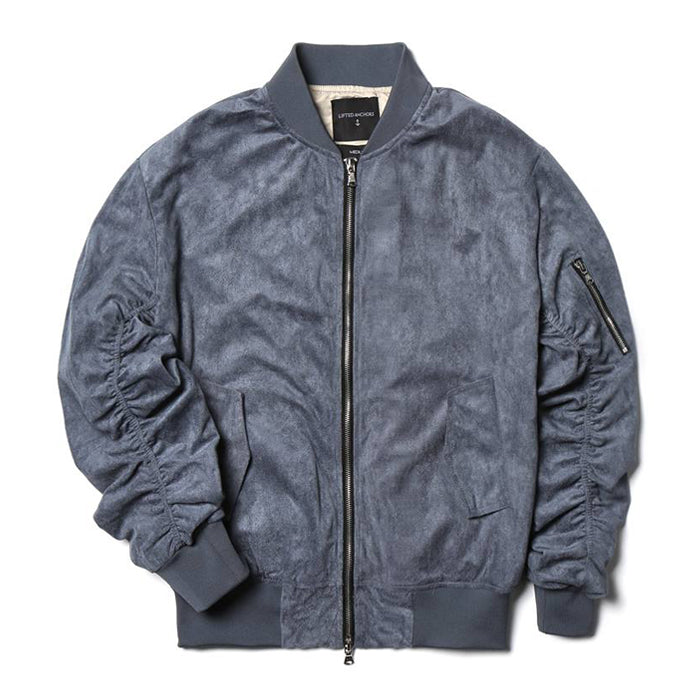 Lifted Anchors Blue Suede Bird Bomber
