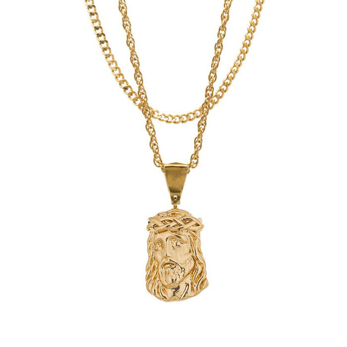 Mister Micro Jesus Gold Necklace – Beyond Hype Premier Streetwear