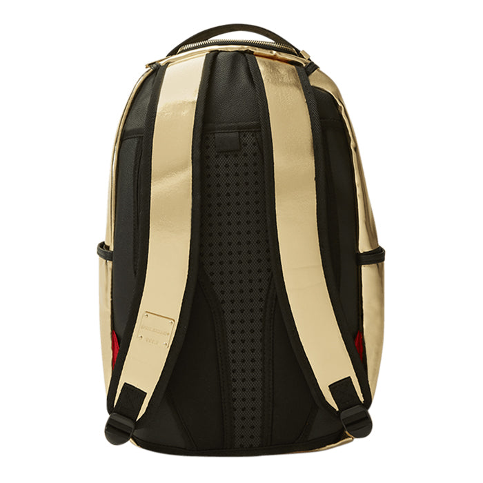 gold sprayground backpack